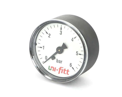 Манометр аксиальный 1/4" UNI-FITT 10 бар 63 мм Манометр аксиальный 1/4" UNI-FITT 10 бар 63 мм