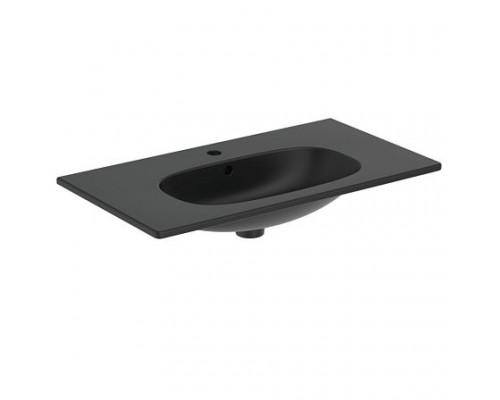 Умывальник меб TESI 80 1/отв черн б/к Ideal Standard T3509V3