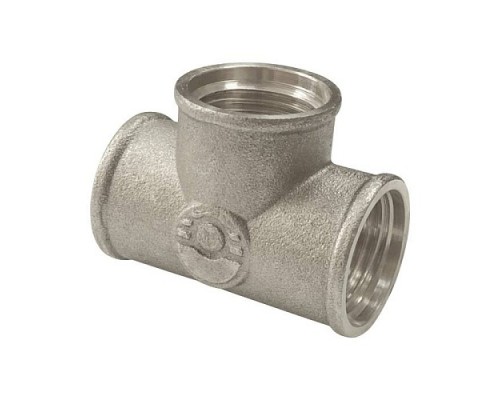 Тройник лат Ду15 м/м никель VALFEX VF.130.N.012 Тройник лат Ду15 м/м никель VALFEX VF.130.N.012