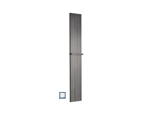 Boheme Flat Полотенцесушитель электрический 25x150h см, подключение скрытое, цвет: gun metall 725-GM Boheme Flat Полотенцесушитель электрический 25x150h см, подключение скрытое, цвет: gun metall 725-GM