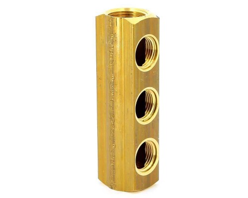 Коллектор ВВ 3/4" магистральный TIEMME 3 выхода 1/2"В 36мм