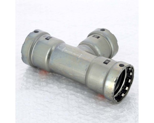 Тройник пресс оцинкованная сталь Megapress VIEGA 1"1/2x1"1/4x1"1/2