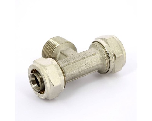 Тройник обжим-Н никелированный TIEMME 20х1/2"х20