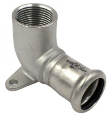 Водорозетка нерж AISI316L Дн15х1/2" Ру16 пресс/ВР Inoxpres RM 185102015
