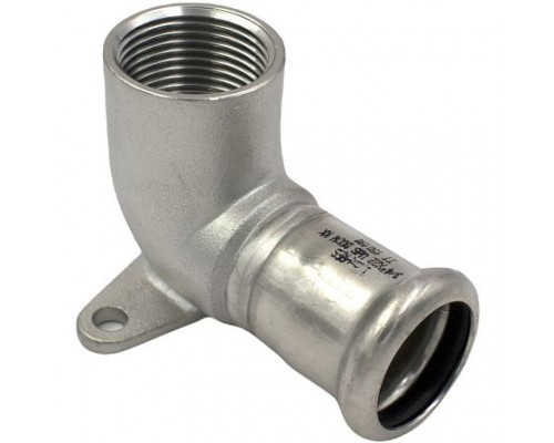 Водорозетка нерж AISI316L Дн18х1/2" Ру16 пресс/ВР Inoxpres RM 185102018