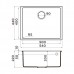 Omoikiri Bosen 54-U-WH Кухонная мойка Tetogranit 54x44 см, цвет: белый 4993164