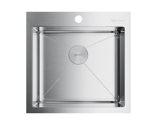 Omoikiri Akisame 51-IN Кухонная мойка нерж. сталь 51x51 см, цвет: нержавеющая сталь 4973438