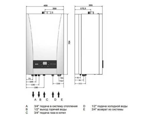Котел газовый настенный BAXI ECO NOVA 24F двухконтурный с закрытой камерой сгорания Котел газовый настенный BAXI ECO NOVA 24F двухконтурный с закрытой камерой сгорания