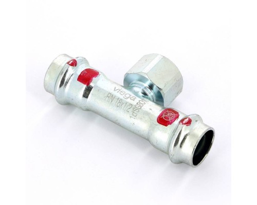 Тройник пресс-В оцинкованная сталь Prestabo VIEGA 18х1/2"х18 Тройник пресс-В оцинкованная сталь Prestabo VIEGA 18х1/2"х18