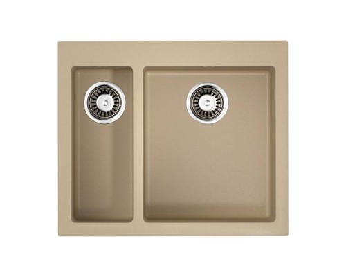 Omoikiri Bosen 59-2-CH Кухонная мойка Tetogranit 59x50 см, цвет: шампань 4993245