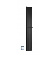 Boheme Flat Полотенцесушитель электрический 25x150h см, подключение скрытое, цвет: black 725-B