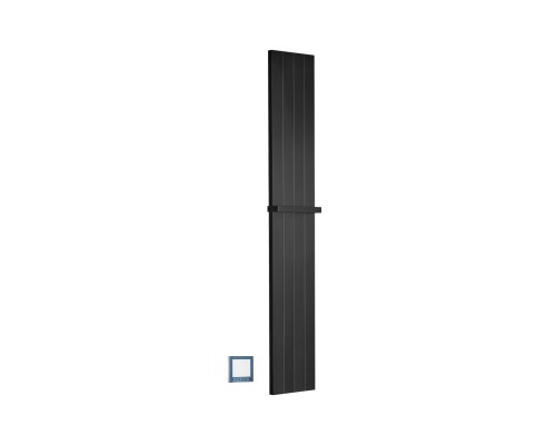 Boheme Flat Полотенцесушитель электрический 25x150h см, подключение скрытое, цвет: black 725-B