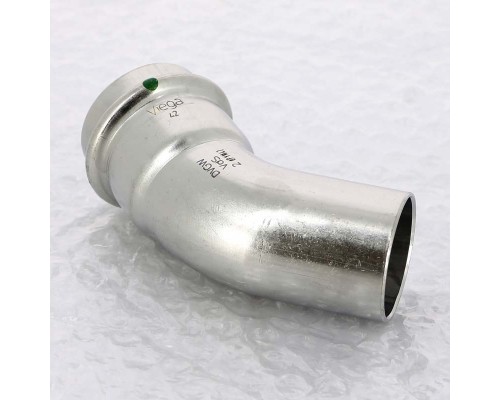 Угол-вставка пресс 45 град. нержавеющая сталь Sanpress Inox VIEGA 42