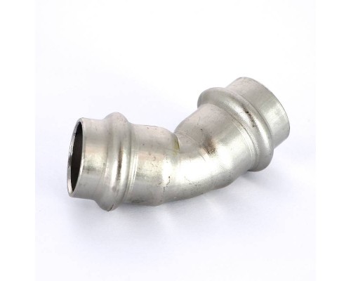 Угол пресс 45 град. нержавеющая сталь Sanpress Inox VIEGA 18