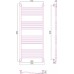 Сунержа Флюид  Полотенцесушитель водяной 50x120h, цвет: без покрытия 00-0222-1250