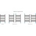 Сунержа Флюид Полотенцесушитель водяной 50x80h, цвет: без покрытия 00-0222-8050