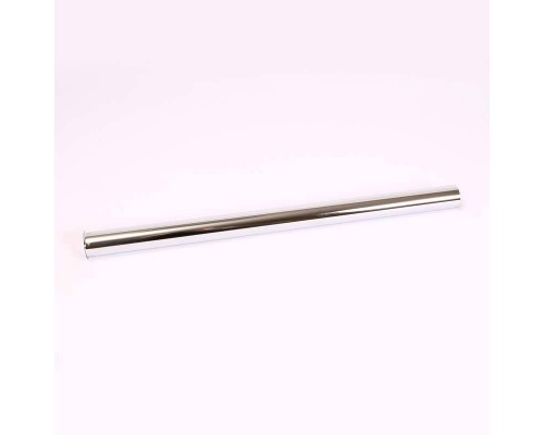 Патрубок отводящий прямой (латунь) 32х500 мм, отбортованная кромка, хром