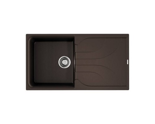 Omoikiri Yasugata 100-DC Кухонная мойка Tetogranit 100x50 см, цвет: темный шоколад 4993848