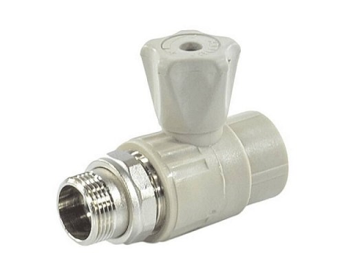 Кран шаровой PP-R сер Дн20х1/2" НР прям д/рад VALFEX 10149020Г Кран шаровой PP-R сер Дн20х1/2" НР прям д/рад VALFEX 10149020Г