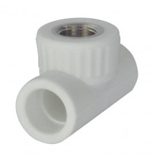 Тройник PP-R бел комб Дн25х1/2" ВР VALFEX 10127125