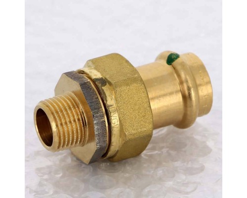 Муфта разъёмная пресс-Н бронза Sanpress VIEGA 22x1/2" Муфта разъёмная пресс-Н бронза Sanpress VIEGA 22x1/2"