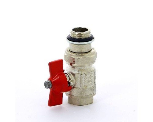 Кран шаровой НВ с разъемным соединением и уплотнением IDEAL бабочка ITAP 1/2"