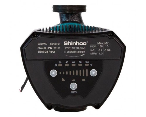 Насос циркуляционный ээ Shinhoo MEGA 25-8 с гайками