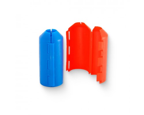 Втулка защитная разборная на теплоизоляцию для труб 16-20 мм, красная