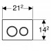 Кнопка смыва Geberit Omega20 белый, хром