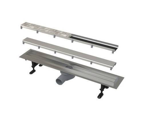 Комплект душевого лотка Geberit CleanLine20 корпус 154.152.00.1 и решетка 154.450.00.1чёрный/нерж Комплект душевого лотка Geberit CleanLine20 корпус 154.152.00.1 и решетка 154.450.00.1чёрный/нерж