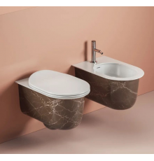 Унитаз, Artceram, CHIC, подвесной, шг 380-530, цвет-Bronze amani