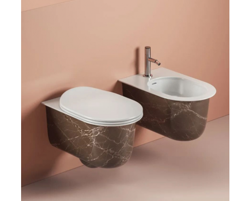 Унитаз, Artceram, CHIC, подвесной, шг 380-530, цвет-Bronze amani