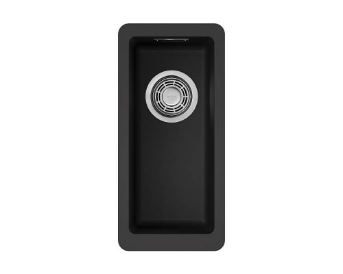 Omoikiri Kata 20-U-BL Кухонная мойка Artgranit 20x42 см, цвет: черный 4993375