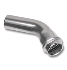 Отвод, Sanha, NiroPress 316L, 45°, 88,9 ВПр-НПр, 9040.3