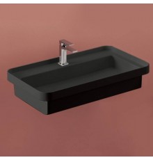 Раковина, Artceram, Fuori scala, шгв 805-455-155, отверстия для смесителя-1, цвет-черный матовый