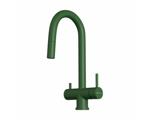 Смеситель для кухни, OMOIKIRI, Akita-S, цвет-Royal green