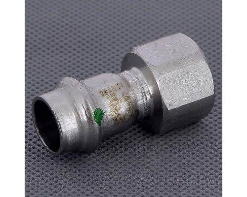 Муфта пресс-В нержавеющая сталь Sanpress Inox VIEGA 15х1/2 Муфта пресс-В нержавеющая сталь Sanpress Inox VIEGA 15х1/2