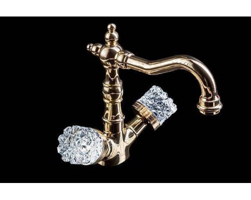 Boheme Crystal Смеситель для раковины высокий, цвет: золото глянцевое 292-CRST Boheme Crystal Смеситель для раковины высокий, цвет: золото глянцевое 292-CRST