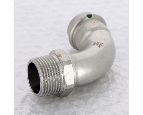 Угол пресс-Н нержавеющая сталь Sanpress Inox VIEGA 28x1"