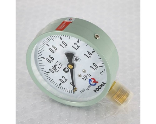 Манометр Росма ТМ-510 P.00 100/16 (1/2", 0-16 бар, 1,5) M2 радиальный