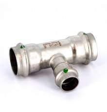 Тройник пресс нержавеющая сталь Sanpress Inox VIEGA 28х18х28