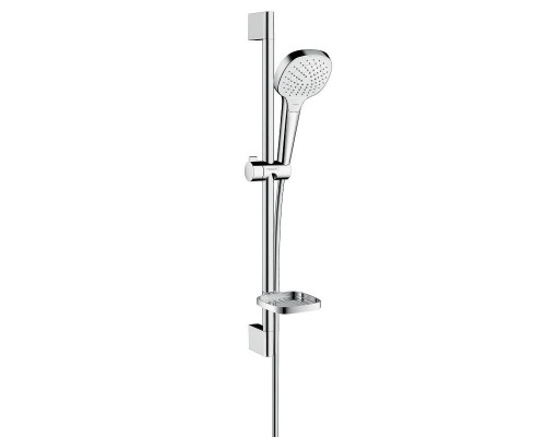 Душевой гарнитур HansGrohe HG Croma Select E Vario со штангой 65 см и мыльницей белый/хром