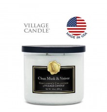 Декоративная свеча Village Candle Чистый мускус и Ветивер (396 грамм)