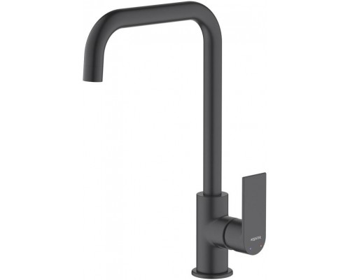AQ1480MB ЛИРА смеситель для кухни, матовый черный AQ1480MB