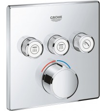 29149000 Grohtherm SmartControl Смеситель на 3 выхода, внешняя часть, хром 29149000