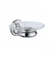 02155019000 ASTOR Мыльница настенная, стекло / хром (Снят с производства!) 02155019000