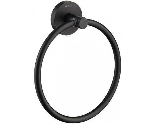 AQ4112MB ЕВРОПА полотенцедержатель кольцо, матовый черный AQ4112MB