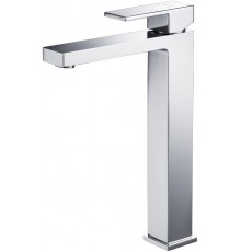 AQ1604CR ЛИБРА смеситель для раковины высокий 257, без донного клапана AQ1604CR