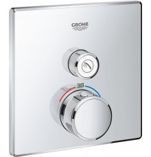 29123000 Grohtherm SmartControl Внешняя часть термостатического смесителя на 1 выход, хром 29123000
