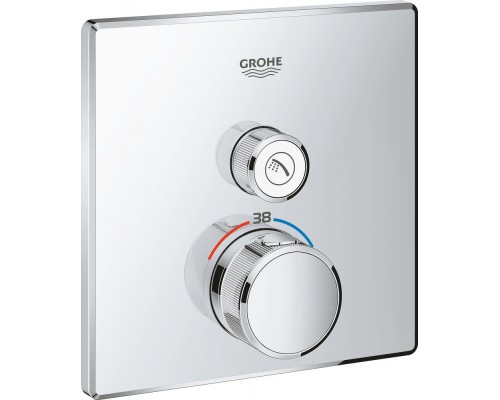 29123000 Grohtherm SmartControl Внешняя часть термостатического смесителя на 1 выход, хром 29123000